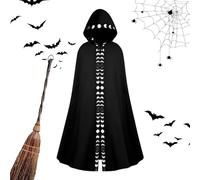 Mantello da , per Halloween, cosplay, soprabito unisex, a lunghezza , riutilizzabile, lungo con cappuccio, per spettacoli teatrali e giochi di ruolo