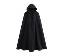 Mantello da Strega, Unisex, Mantello Da Donna Con Cappuccio Sopra Il Ginocchio, Lungo Trench Halloween Cosplay