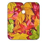 Mantello da taglio con foglie autunnali colorate impermeabili per uomo donna parrucchiere parrucchiere mantello barba bavaglino grembiule professionale per parrucchiere, 165 x 139,7 cm