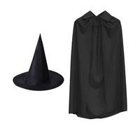 Mantello da , traspirante, lungo, per feste di Halloween, con cappuccio, 140 cm