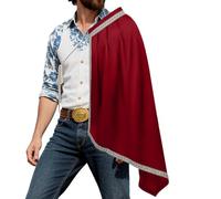 Mantello da uomo a mezza spalla stile rinascimentale - mantello guerriero medievale per Larp Cosplay e mercati rinascimentali | mantello di costume di Halloween per spettacoli scenici, mascherate ed