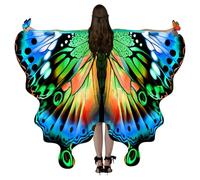 Mantello Della Farfalla Adulto - Ali Vestite, Costume Cosplay, Accessorio Di Halloween | Colorful Cape Wings, Vestito Da Festa Sul Palco, Costume Da Masquerade Divertente Per Il Gioco Di Ruoli