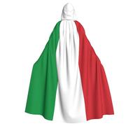 Mantello di fantasia scura del mantello gotico della stampa della bandiera dell'Italia per eventi di carnevale e cosplay