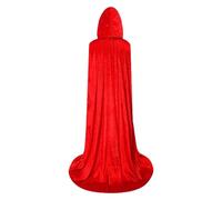 Mantello di Halloween con cappuccio, cappotto leggero in velluto per Halloween, costumi cosplay di Halloween, costume da cavaliere alla moda, unisex per donne e uomini