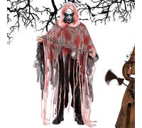 Mantello Di Halloween Con Cappuccio | Costume Cosplay Gotico Per Case Infestate, Giochi Ruolo, Drammi, Feste E Spettacoli Sul Palco | Incontri Con Cappuccio Id, rosso, Se référer au