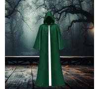 Mantello di Halloween in maschera, costume da mago, strega, abito gotico,