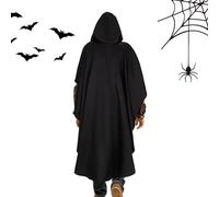 Mantello di Halloween per uomo, comodo mantello terrorista e spaventoso | Mantello medievale di Halloween per festival, cosplay, riunioni a casa, vacanze, carnevale, eventi e