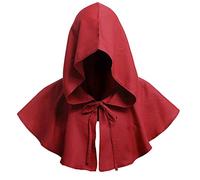 Mantello di Halloween Triste Cappellino Medievale Wicca Cappuccetto Pagano Accessorio Cosplay Cappello Medievale Cappellino Halloween Cosplay Mantello Medievale Con Cappuccio Mantello Di Halloween