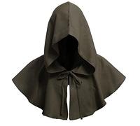 Mantello di Halloween Triste Cappellino Medievale Wicca Cappuccetto Pagano Accessorio Cosplay Cappello Medievale Cappellino Halloween Cosplay Mantello Medievale Con Cappuccio Mantello Di Halloween
