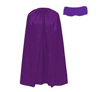 Mantello e maschera Supereroe per adulti, mantelli supereroi 140 cm di lunghezza per costume da Superman Carnevale, set di 2 pezzi