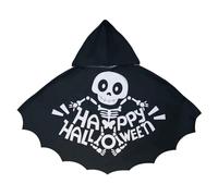 Mantello fantasma di Halloween felice scheletro mantello gioioso giocoso moda casual festa a tema Halloween costumi festa costume