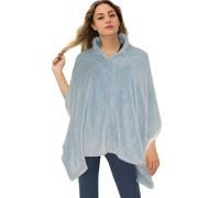 Mantello Giacca Poncho Scialle Jacquard Alamari Morbido Pile Calda Confortevole