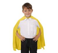Mantello giallo da supereroe per bambini, accessorio per costume da eroe e super cattivo, per la Giornata mondiale del libro, la settimana del libro scolastico e le feste di compleanno a tema