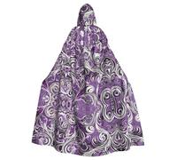 Mantello lungo unisex con cappuccio per adulti, ispirato alla strega del mare, poncho per costumi di Halloween per uomini e donne, costume di carnevale per adulti per Halloween, cosplay e feste da s