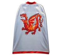 Mantello Medievale - Cavaliere Del Drago D'Ambra, Taglia Unica, 3-8 Anni | Mantello A Tema Drago Ispirato Alle Leggende Medievali | Costume Da Cavaliere, Giochi Di Ruolo & Avventure