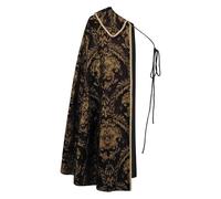 Mantello medievale da uomo, costume nobile a mezza schiena con broccato | Mantello da uomo per giochi di ruolo, cosplay, festival, rappresentazione teatrale, Halloween