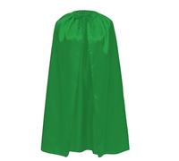 Mantello nero con cappuccio per costume vampiro uomo, mantello medievale donna per Halloween, mantello reversibile nero rosso verde viola blu per costume da strega 140 cm, Mantello Satin Verde, M