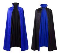 Mantello nero medievale con cappuccio cappotto gotico lungo trincea diavolo mago morte mantello scialle gotico performance abbigliamento abbigliamento set