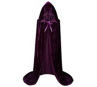 Mantello per bambini Mantello Hollween Mantello Moda Solido Cappotto con Cappuccio Felpe Abbinate Spaventoso Halloween per Bambini, E, L