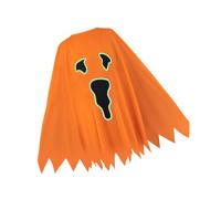 Mantello per costume Halloween Mantello pullover con grafica frontale, Strato morbido e leggero per la fase cosplay Dress-up Mantello per costume con cappuccio Mantello pullover Stampa frontale Up