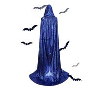 Mantello per costumi da di Halloween, mantello con cappuccio unisex a tutta lunghezza | Vestaglie da donna morbide e confortevoli,Mantello unisex Mardi Gras per feste in costume, costumi di scena, ser