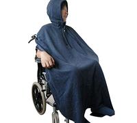 Mantello per sedia a rotelle, senza maniche, in peluche, antivento, caldo, universale, per autunno e inverno