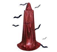 Mantello per travestimenti di Halloween, mantello con cappuccio, unisex, morbido e confortevole, per feste di Halloween, costumi di Natale