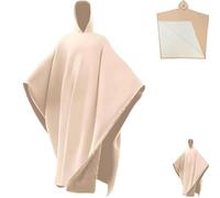 Mantello ponderato con cappuccio unisex, coperta oversize con cappuccio, stile arcano, per uomini e donne, comoda coperta indossabile, poncho regalo, Beige, Taglia unica