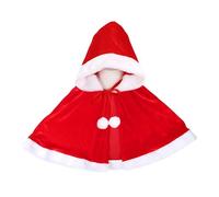 Mantello Rosso Corto - Scialle Per Costumi Cosplay Per Donne E Ragazze, Elegante Mantello Per Feste | Ideale Per Riunioni Di Famiglia, Scuole, Spettacoli Teatrali, Eventi Religiosi, Natale, Spettacoli