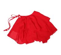 Mantello Rosso Senza Maniche Colletto Staccabile Sciarpa Al Collo