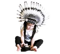Mantello stile indiano | Cape Amerindia in piume | Accessorio per costumi per bambini e adulti, ideale per feste a tema, giochi di ruolo, festival, servizi fotografici, spettacoli, carnevale e c