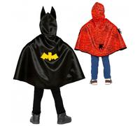 MANTELLO SUPER EROE REVERSIBILE CARNEVALE ACCESSORIO