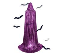 Mantello unisex con cappuccio a lunghezza , mantello di Halloween con