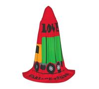 Mantello unisex con cappuccio con stampa I Love Garbage Trucks Varietà Halloween Cosplay Carnevale Confortevole Elegante Robe