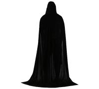 Mantello unisex in velluto tinta unita per adulti, strega mago, principe mantello da uomo, costume da Halloween per giochi di ruolo, abbigliamento per festival, cosplay, abbigliamento a tema medievale