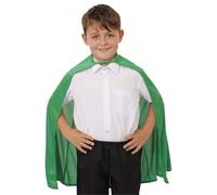 Mantello verde da supereroe per bambini, vivace accessorio per travestimento, mantello da eroe e super cattivo per la Giornata mondiale del libro, la settimana del libro scolastico, feste di