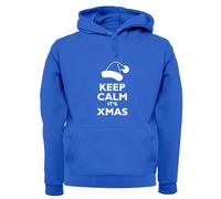 Mantenere Calm It's Natale - Adulti Felpa con Cappuccio/Maglione - Babbo Segreto