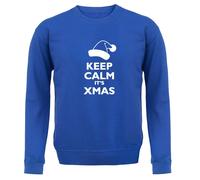 Mantenere Calm It's Natale - Adulti Felpa con Cappuccio/Maglione - Babbo Segreto
