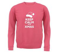 Mantenere Calm It's Natale - Adulti Felpa con Cappuccio/Maglione - Babbo Segreto