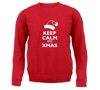 Mantenere Calm It's Natale - Bambini Felpa/Maglione - Babbo Segreto Divertente