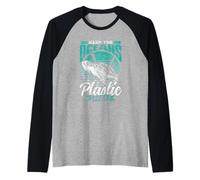 Mantenere Gli Oceani Liberi dalla Plastica Gratuito Oceano Maglia con Maniche Raglan