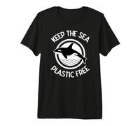 Mantenere Il Mare Senza plastica Orca Killer Orca Ambientale Maglietta Premium