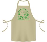 Mantenere Il Planet Pulire Ambiente Cambiamento Cotone Grembiule 100% Biologico