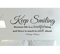 Mantenere Sorridente Adesivo da Parete Marilyn Monroe Ispirazione Contemporanea