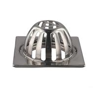 Mantenete le vostre grondaie che scorrono in acciaio inox per la protezione dei tubi di scarico dal design innovativo per la cattura dei detriti (quadrato 10,2 cm)