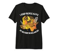 Mantengo Le Persone in Vita My Koi Keep Me Balanced Funny Doctor Maglietta Premium
