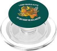 Mantengo le persone in vita My Koi Keep Me Balanced Funny Doctor PopSockets PopGrip per MagSafe