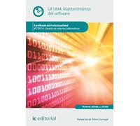 Mantenimiento del software. IFCT0510 - Gestión de sistemas informáticos