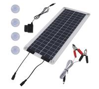 Mantenitore Batteria Solare, Caricabatteria Solare Batteria Auto - Caricatore Mantenimento Impermeabile Da 100 W - Mantenitore Alimentazione Pannello Solare A Doppia Uscita Au