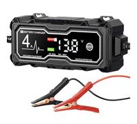 Mantenitore di batteria, mantenitore di carica batteria per auto intelligente | Smart Trickle automatico con display LED,Mantenitore Automatico Di Mantenimento, Caricatore Galleggiante E Desolfatore P